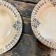 Lot de 2 assiettes en Terre de Fer Gien modèle Marlotte bleu