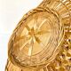 Braided bamboo fruit basket