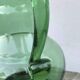 Vintage green blown glass pitcher