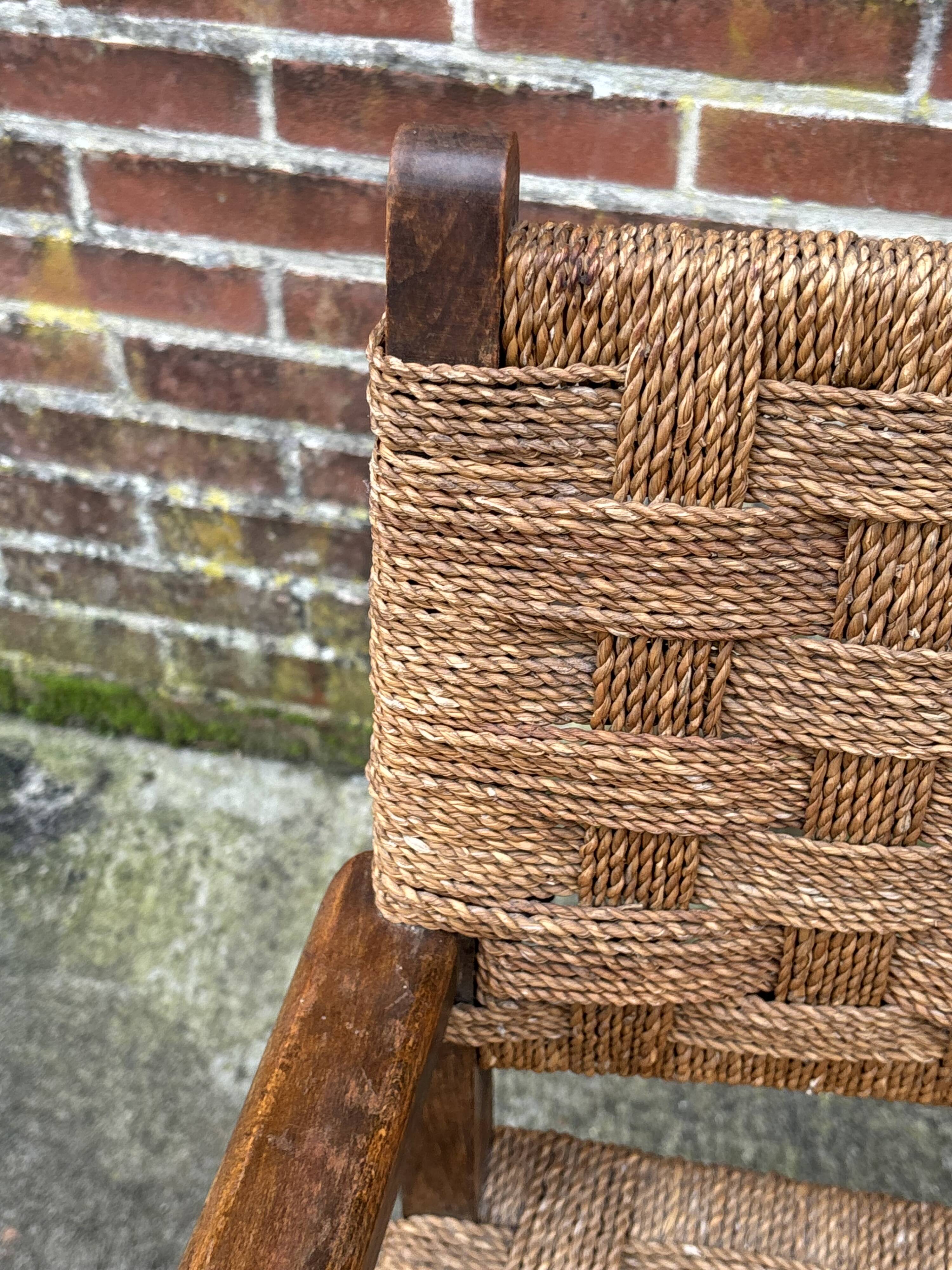 Bauhaus rope chair easy chair Erich Dieckmann style