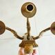 Huge wall lamp in gilded bronze Louis XVI style, three branches, late nineteenth