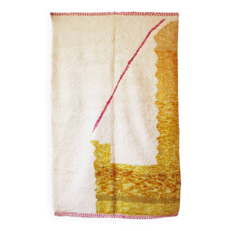 Tapis boujaad coloré tissé en laine naturel taille 250cm×150cm