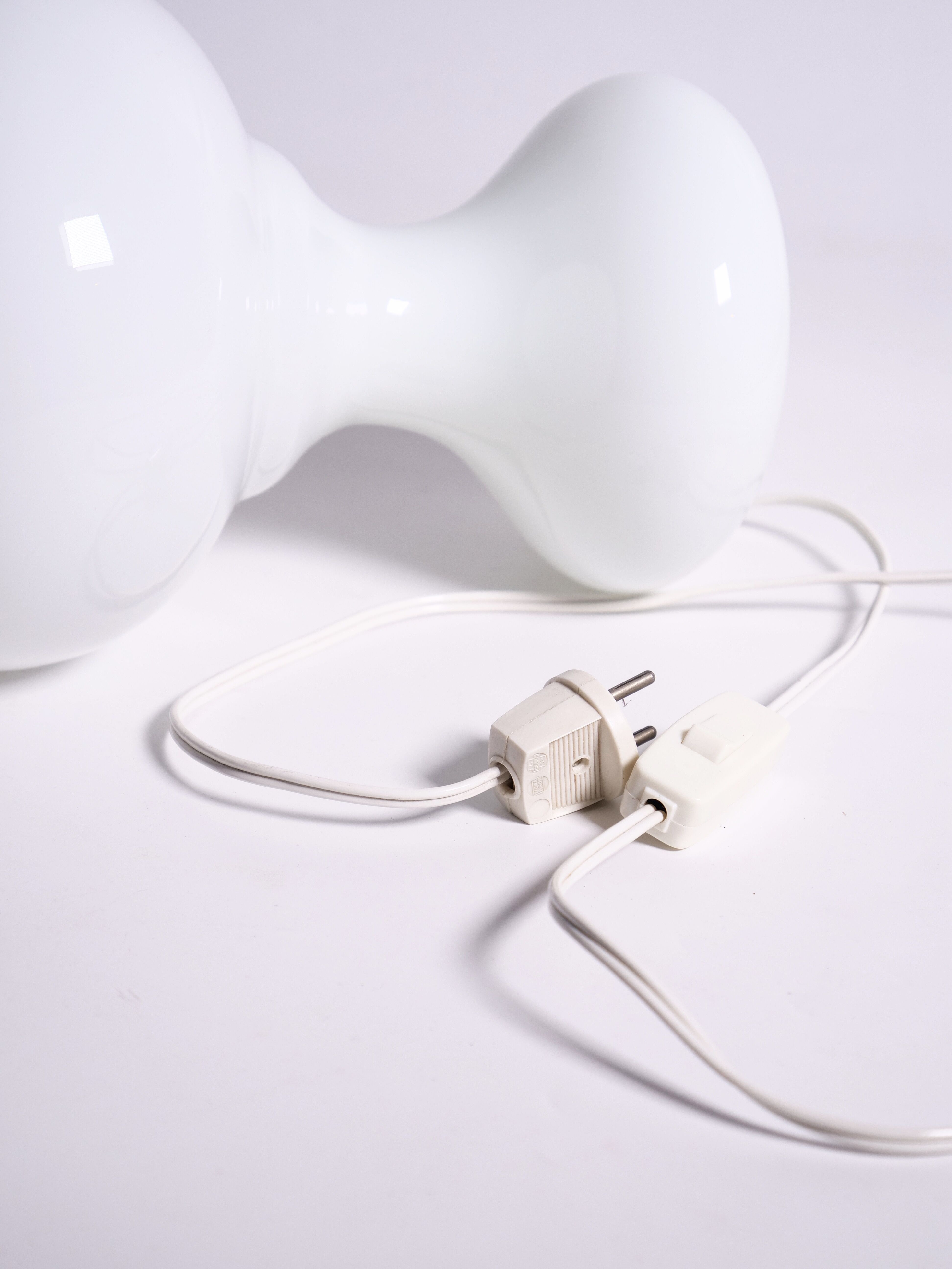 vintage white opaline lamp