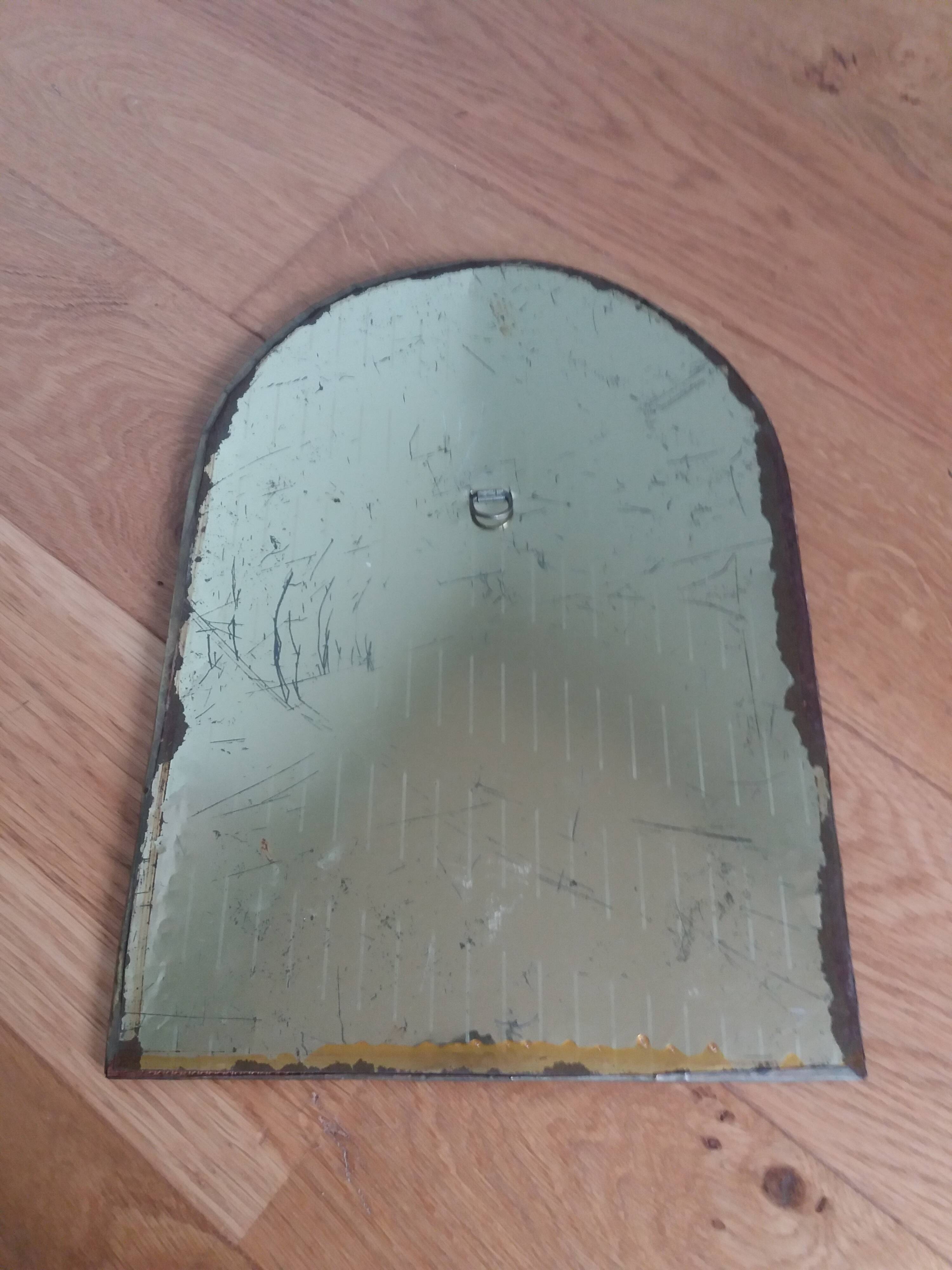 Oriental brass mirror 36x26