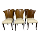 French Art Deco dining chairs