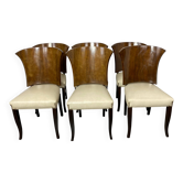 Chaises de salle à manger françaises art déco