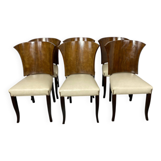 French Art Deco dining chairs