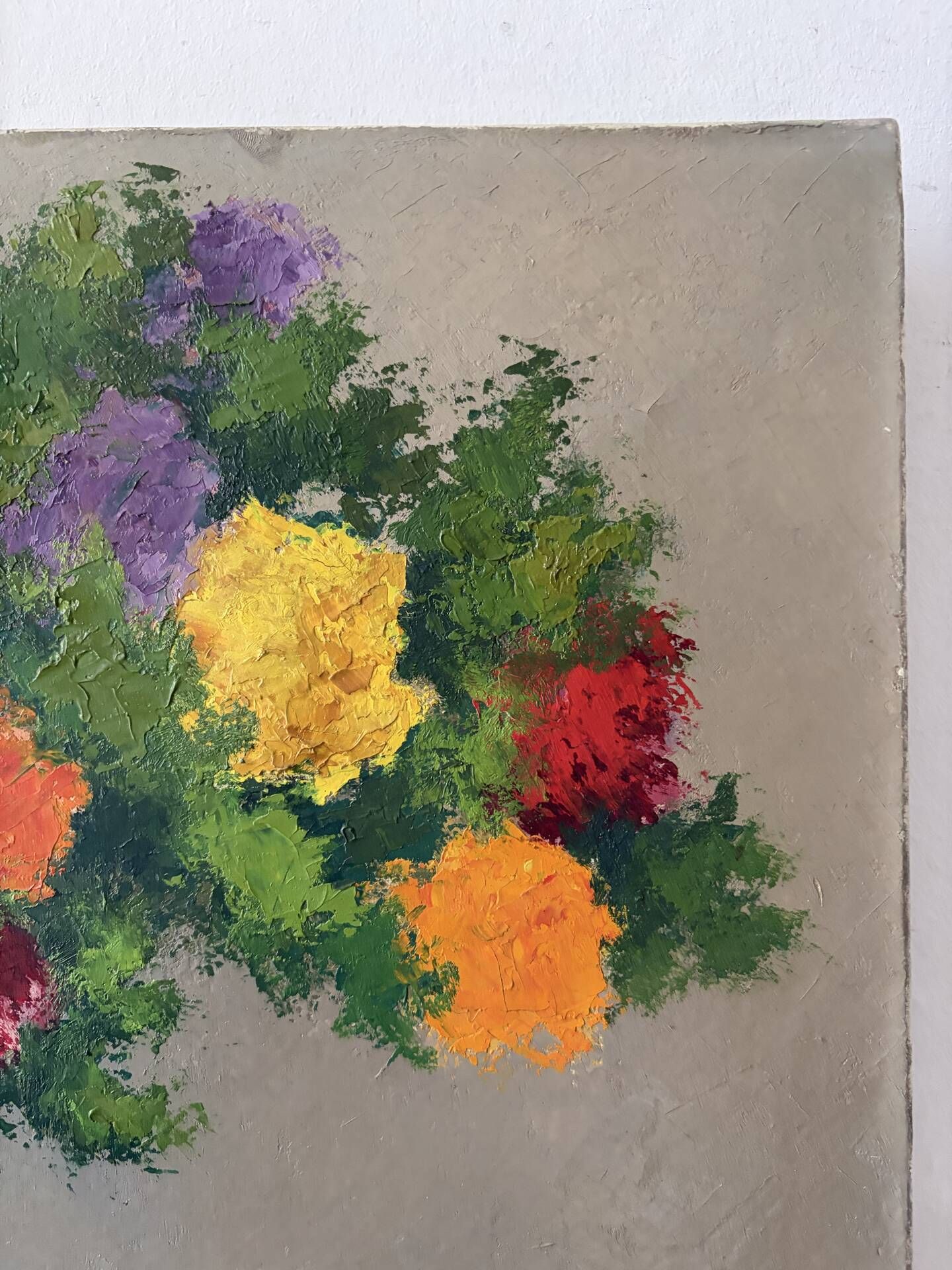 Bouquet in a jug, oil on canvas signed Rondeau 1963