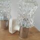 Pair of 1970s crystal wall lights