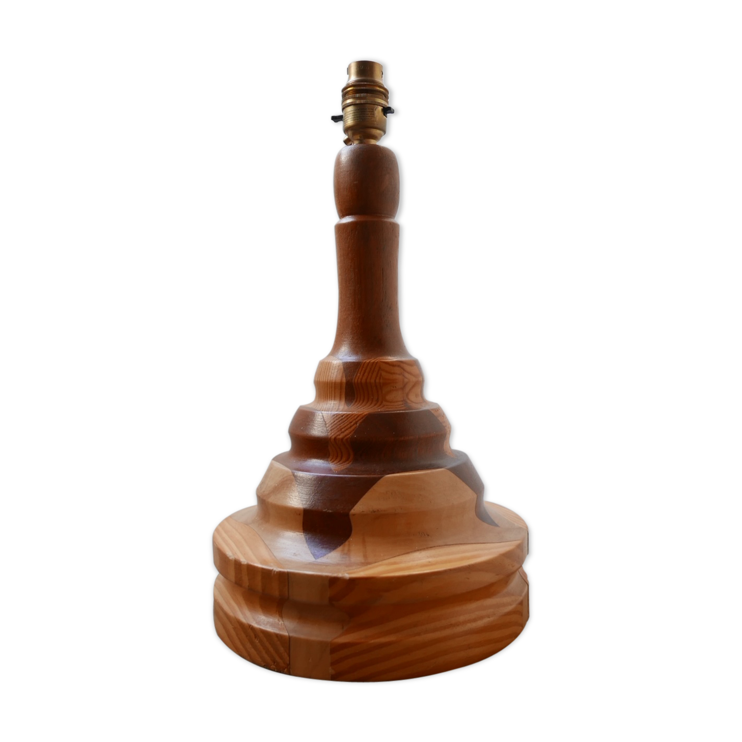 Mid-Century Wood Specimen Table Lamp