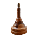 Lampe de table de spécimen en bois du milieu du siècle