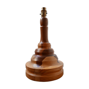 Mid-Century Wood Specimen Table Lamp