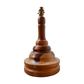 Mid-Century Wood Specimen Table Lamp
