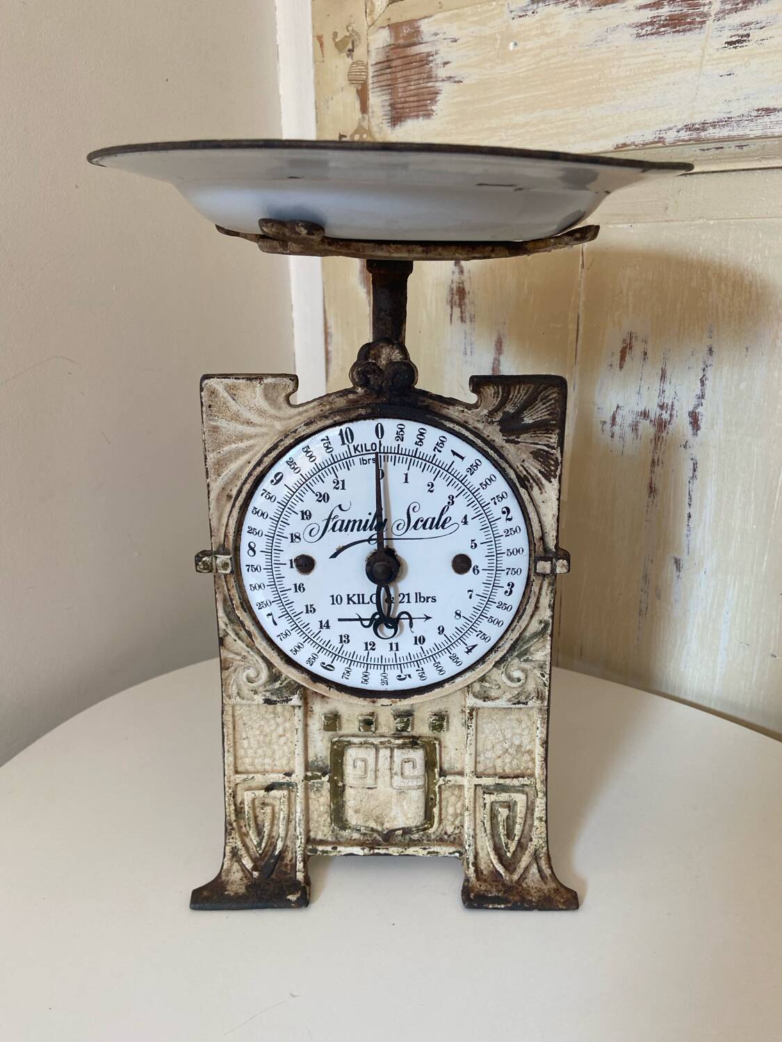 1920s Cast Iron Kitchen Scale - Wirtschafts-Waage