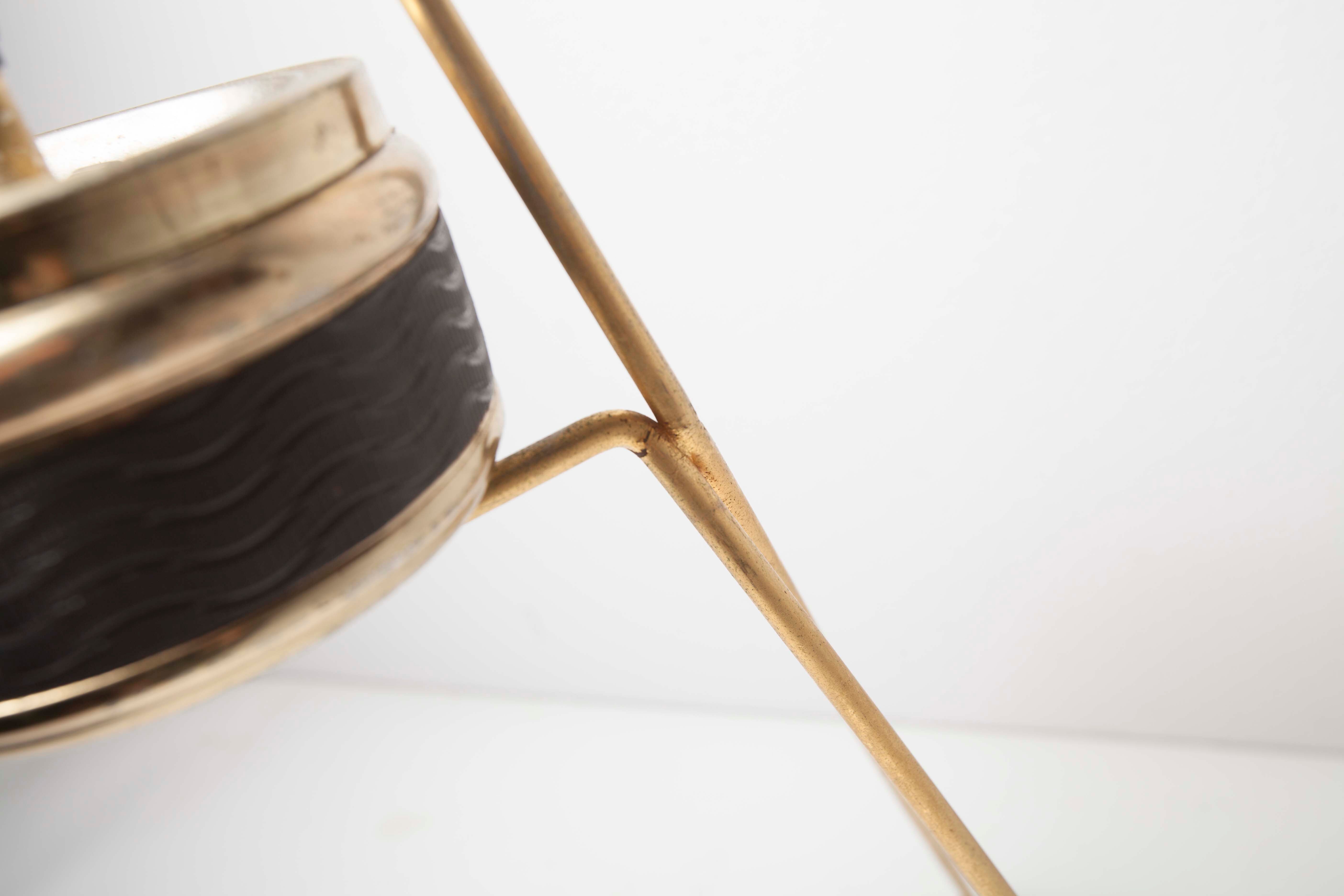 Ashtray on foot golden 60s