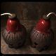 Berth Norrman, Pair of ceramic pendant lamps, Sweden, c. 1970