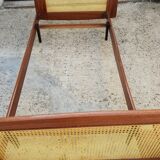 Roger Landault mahogany bed 1950