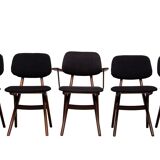 Louis van Teeffelen scissors dinner chairs , wébé, Dutch design