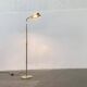Vintage Hollywood Regency floor lamp in German brass by Florian Schulz.