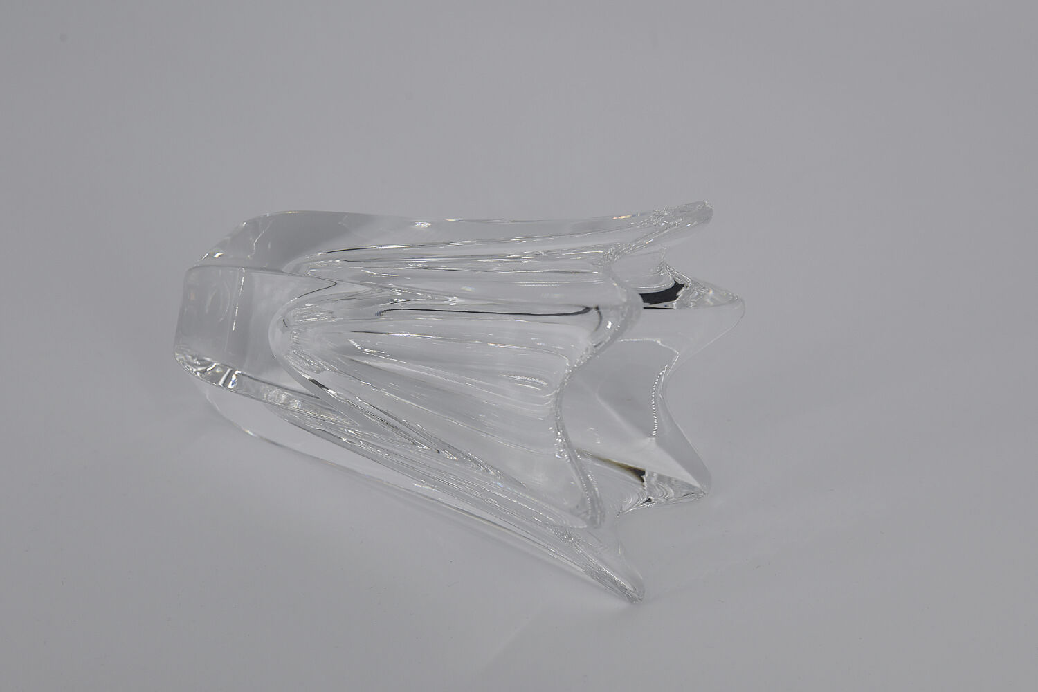 Vintage Scandinavian Crystal Vase Tulip by Jan Johansson for Orrefors, 1970s