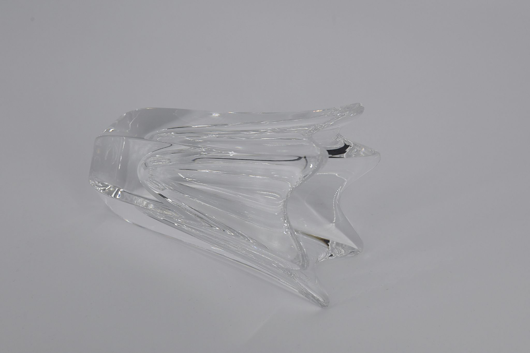 Vintage Scandinavian Crystal Vase Tulip by Jan Johansson for Orrefors, 1970s