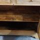Ancien buffet deux corps vaisselier en pin