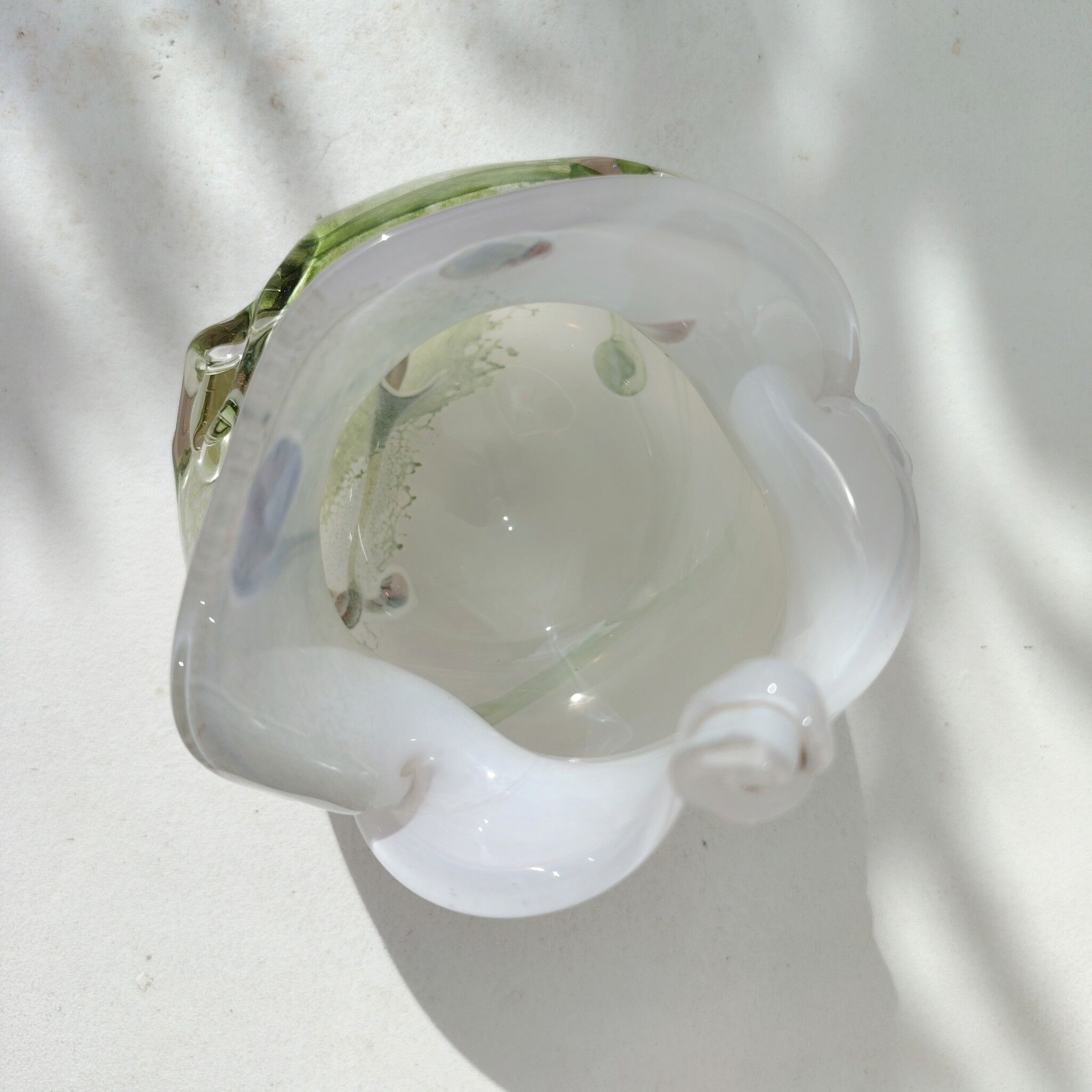 Vase en verre soufflé, Bob le Bleis, Maure-vieil