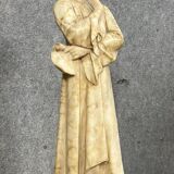 Adolpho Cipriani: Dante Alighieri Known as “Dante”: Alabaster Sculpture from the Late 19th Century