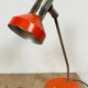 Vintage orange east german table lamp from aka leuchten, 1970s