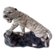 Tigre rugissant par Camille Tharaud : Porcelaine de Limoges Art Déco