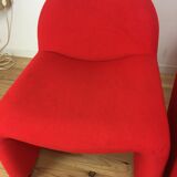 Pair of red Atal chairs