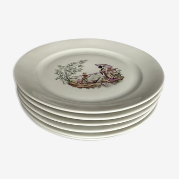 6 fine porcelain plates