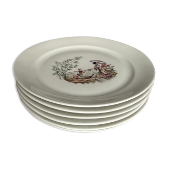 6 fine porcelain plates