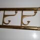 Art-Deco brass Coat Rack & one Hanger, France, 1940s