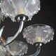 Art Deco chandelier in nickel-plated metal and copper