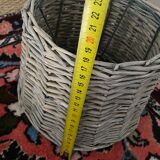 Natural wicker lampshade