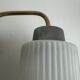 Pair of vintage fluted glass wall lights