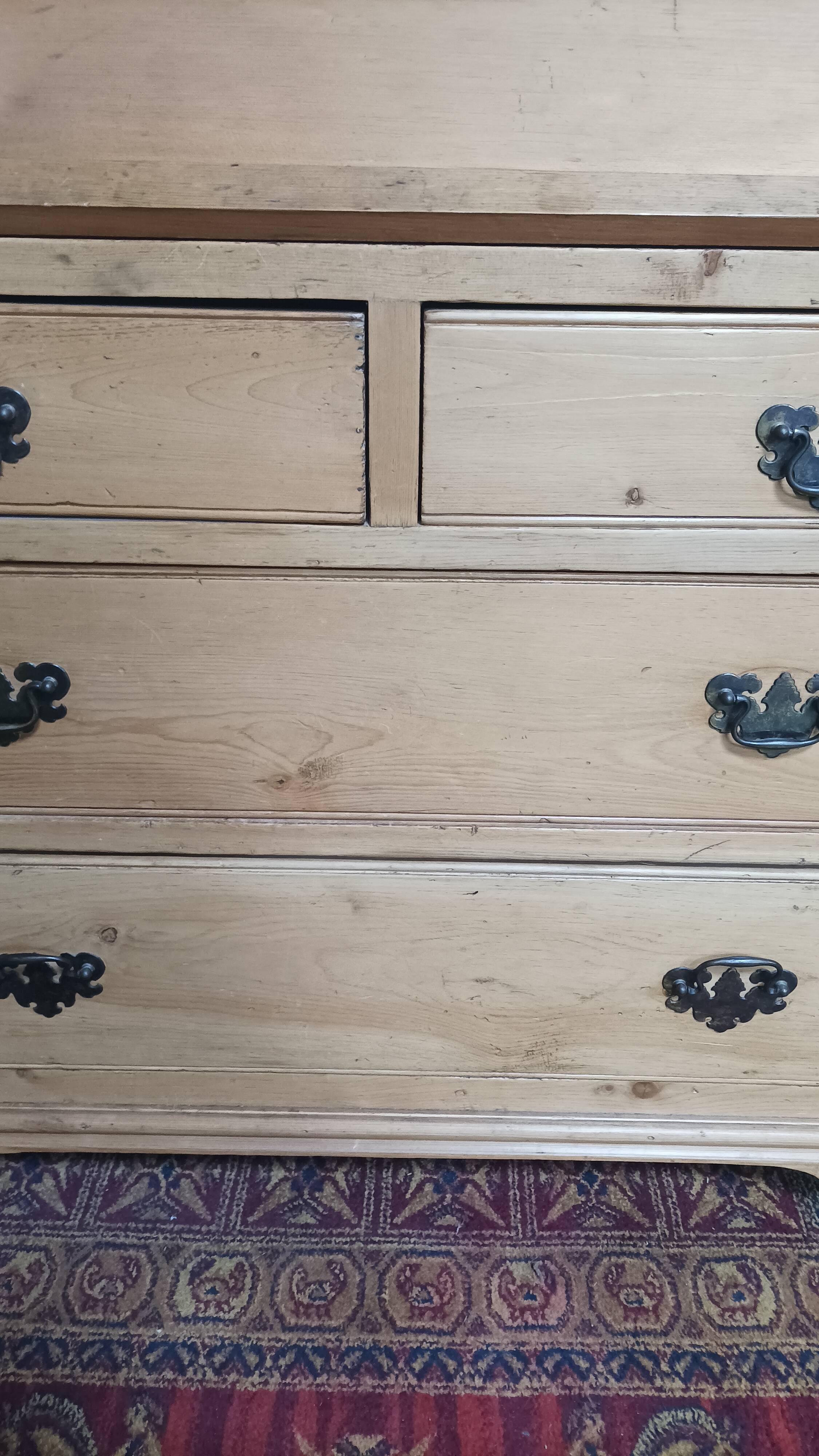 Slope desk, 19th century pine scriban