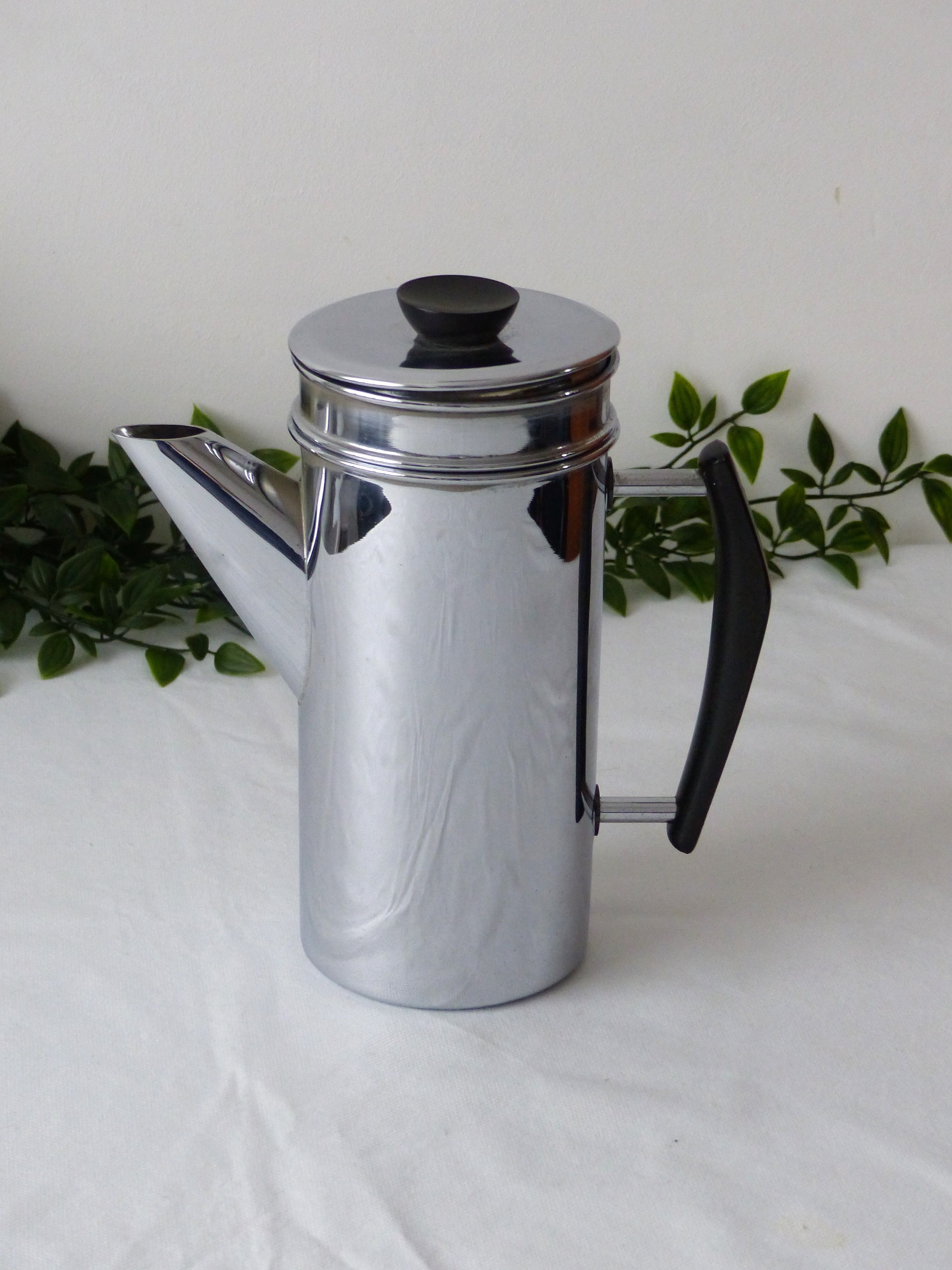 MENESA copper coffee maker vintage chrome 1950