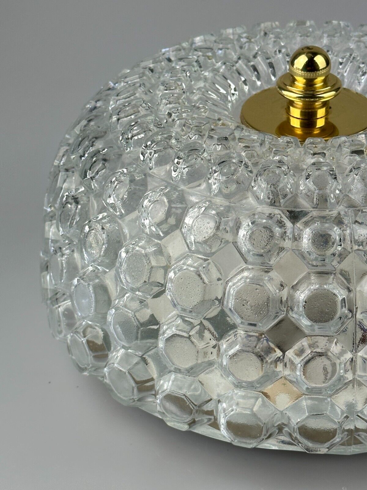 Ceiling light Glashütte Limburg Germany Space Age 60s