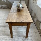 Farmhouse table pine multi-drawers