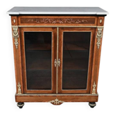 Rosewood and Cherry Wood Marquetry Display Cabinet, Napoleon III style - 2nd half of the 19th century