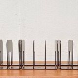 Mid-century Swedish space age magazine and vinyl rack by Sven-Eric Juhlin for Gustavsberg, 1960s, set of 5.