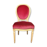 Chaise de style Louis XVI velours rouge