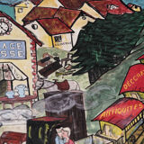 Affiche originale "Village suisse"