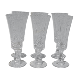 Crystal champagne flutes