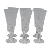 Crystal champagne flutes