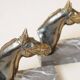 Art deco bookends (1920-1930) horse riding in marble and brass
