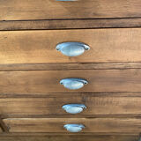 Meuble de métier, de mercerie double face à 20 tiroirs