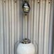 Art Deco suspension chrome and opaline 1950s